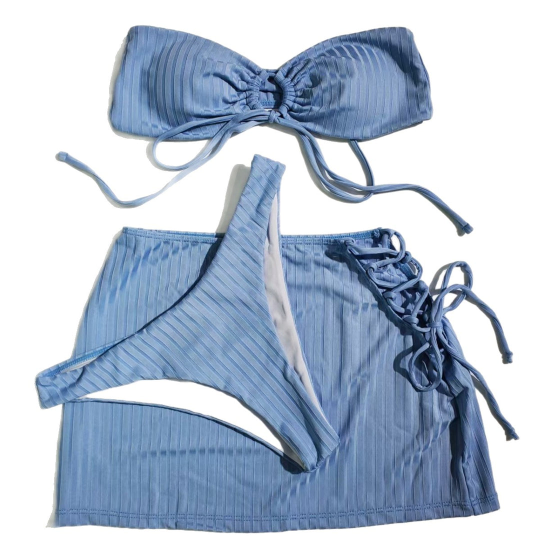 Women's bandeau bikini with playful knot and side ties Mune Fashion
