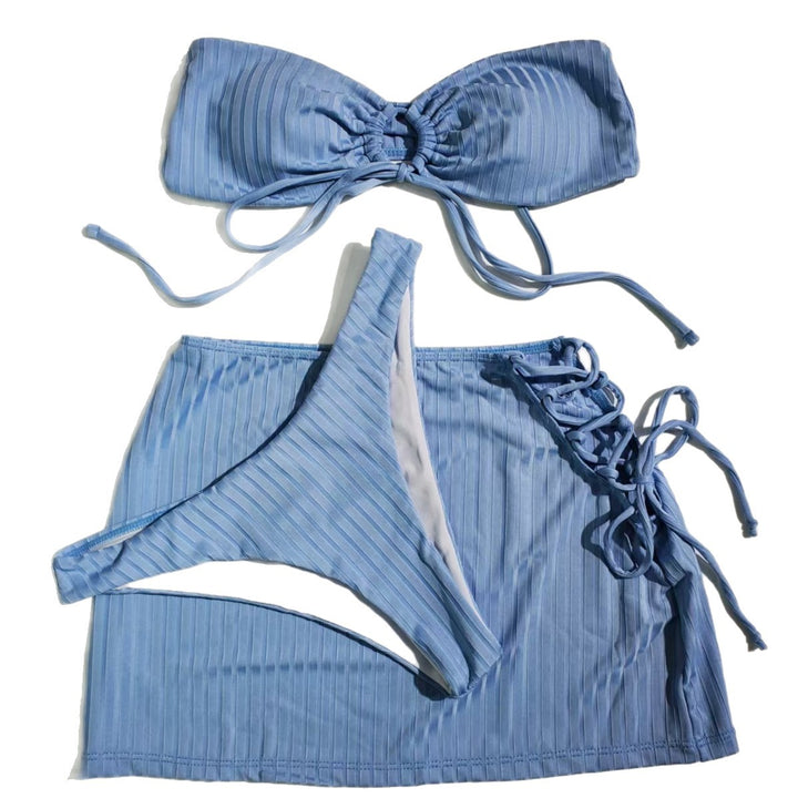 Women's bandeau bikini with playful knot and side ties Mune Fashion