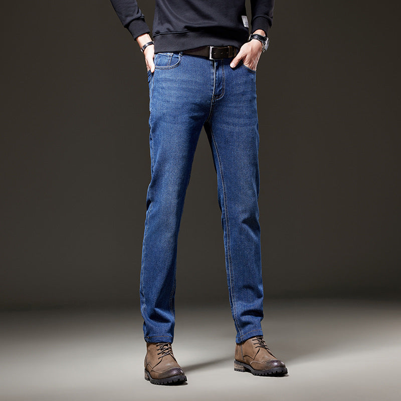 Men's jeans in a straight cut made of stretch denim with a classic five-pocket design Mune Fashion