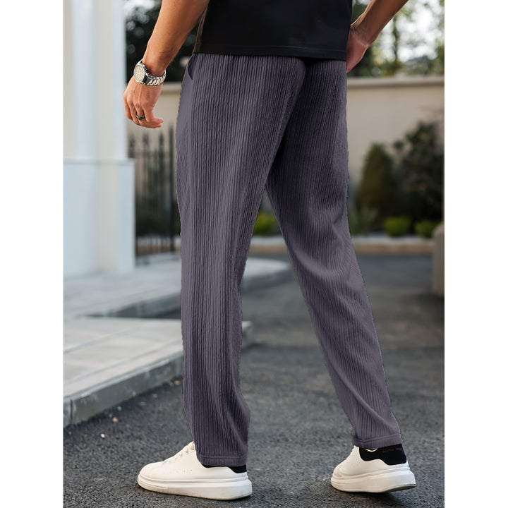 Men's sporty leisure pants with elastic waistband and side pockets Mune Fashion