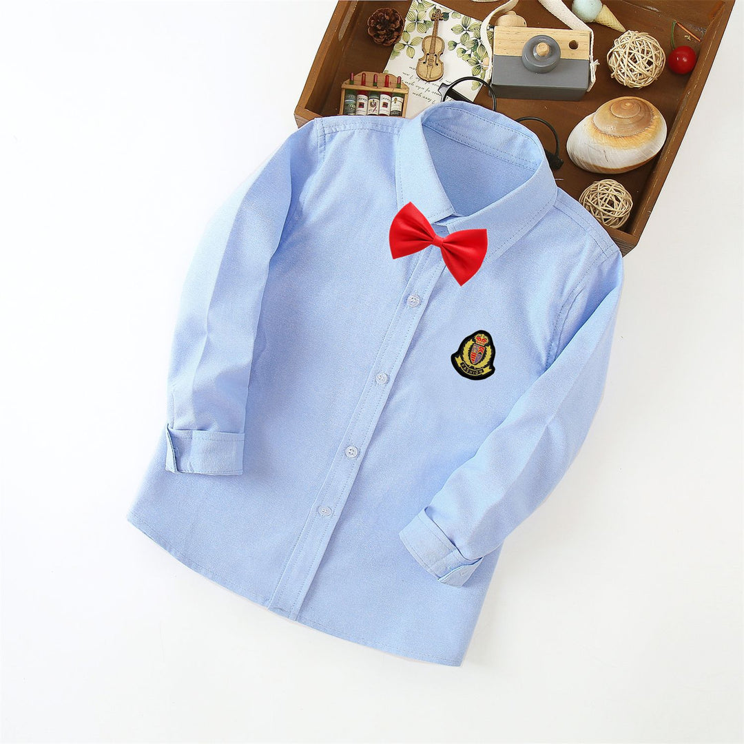 Women's classic long sleeve shirt with crest Mune Fashion