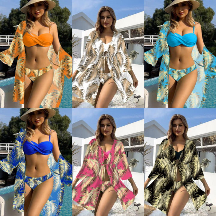 Women's Bikini Set with Elegant Kimono Mune Fashion