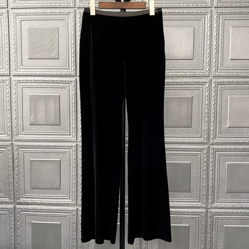 Women Comfortable and Elegant Velvet Pants Mune Fashion