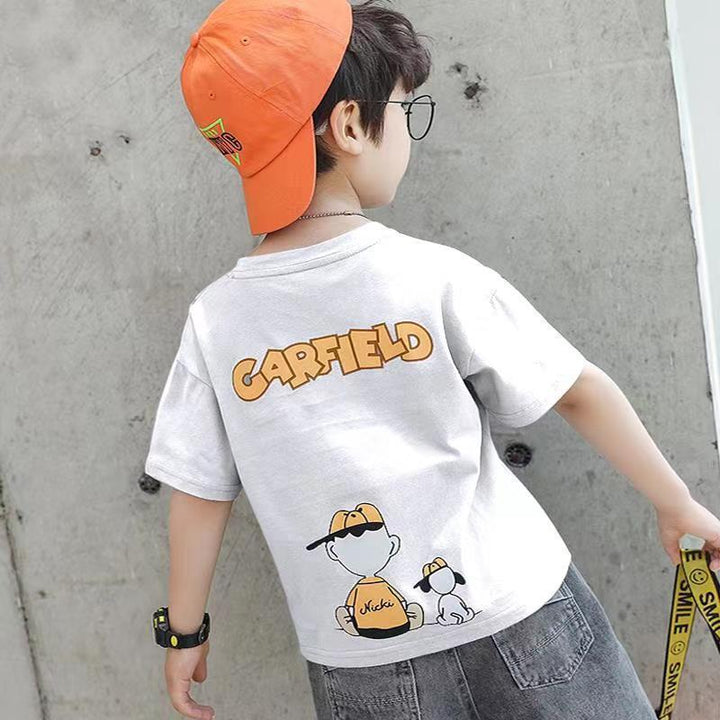 Boys cotton T-shirt with cool cartoon design Mune Fashion