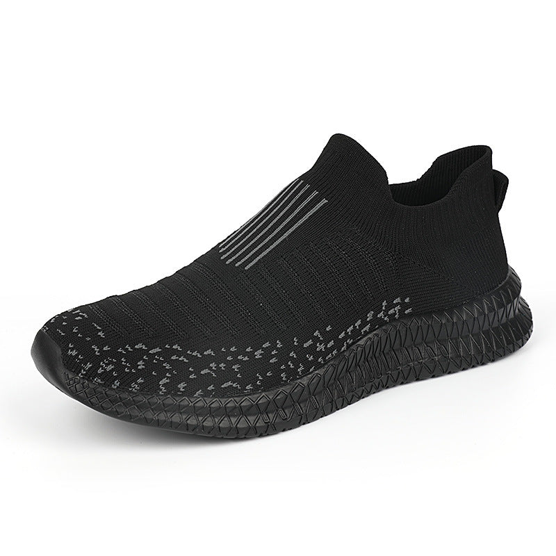 Unisex nan Slip-on knitted trainers with shape-retaining sock shaft, responsive lightweight sole and slip-resistant profile edge Mune Fashion