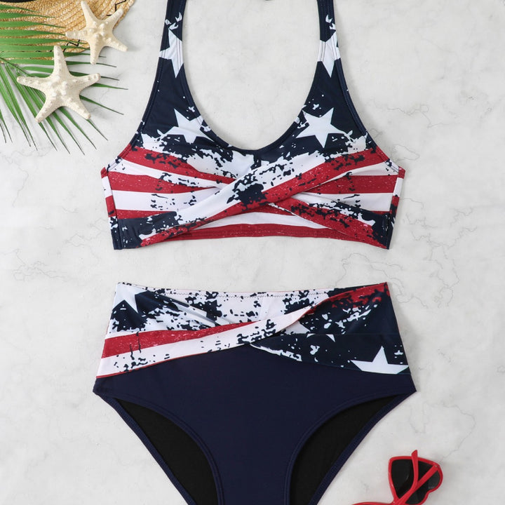 Women's Sporty Bikini Set with High-Cut Waist Mune Fashion