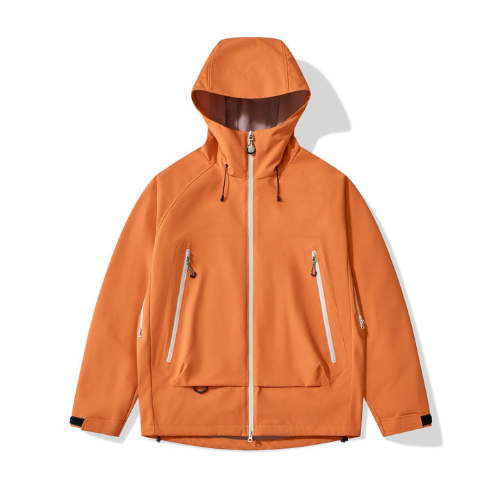 Men's technical insulating softshell jacket with hood and fleece inner collar Mune Fashion
