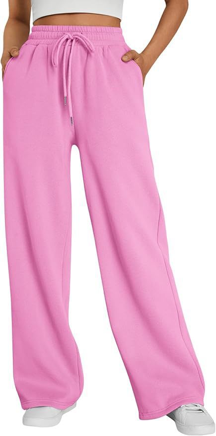 Women's wide lounge pants with high elastic waistband, adjustable drawstring and flowing palazzo silhouette Mune Fashion