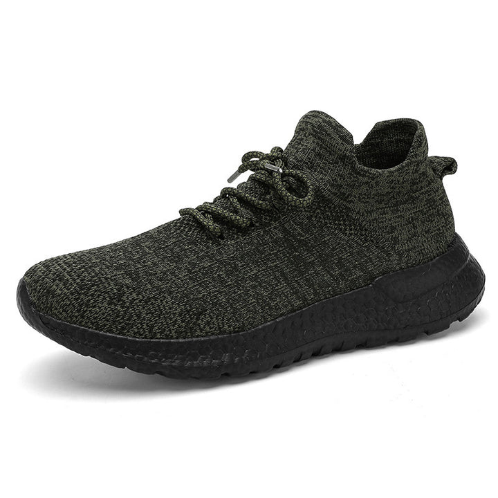 Unisex seamless knit sock sneaker with padded hollow chamber midsole and grippy honeycomb sole Mune Fashion