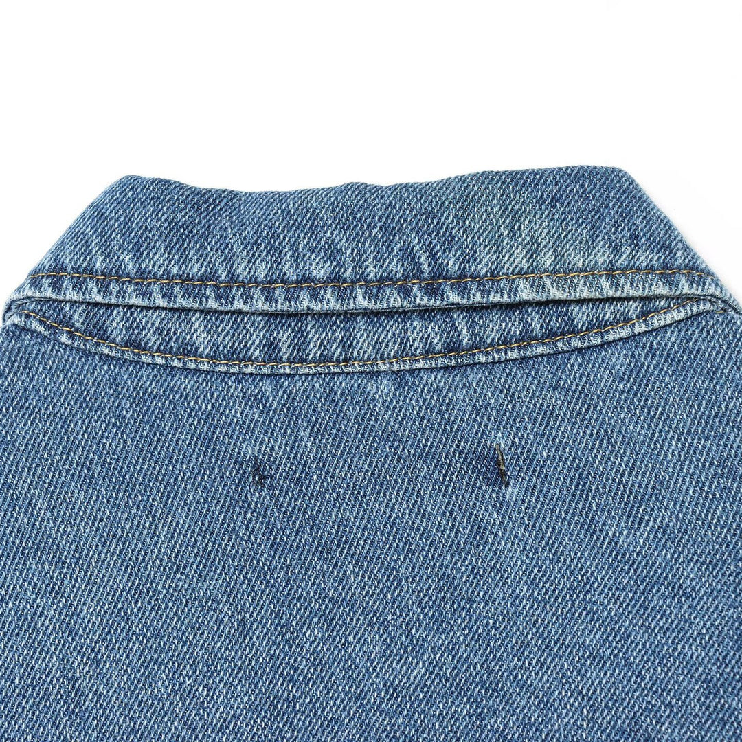 Women's short cut oversized denim jacket with flap pockets Mune Fashion