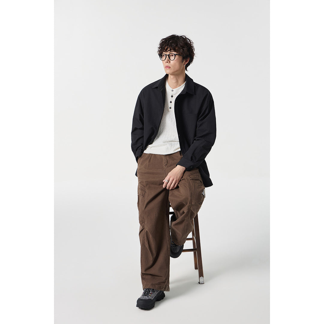 Unisex Checkered Overshirt in Patchwork Look with Chest Pocket Mune Fashion