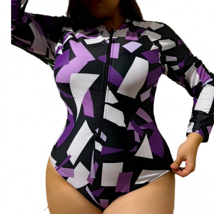 Women’s Long Sleeve Swimsuit with Modern Design Mune Fashion
