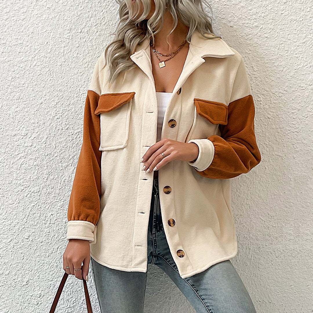 Women's Stylish Fleece Jacket with Pockets and Button Details Mune Fashion