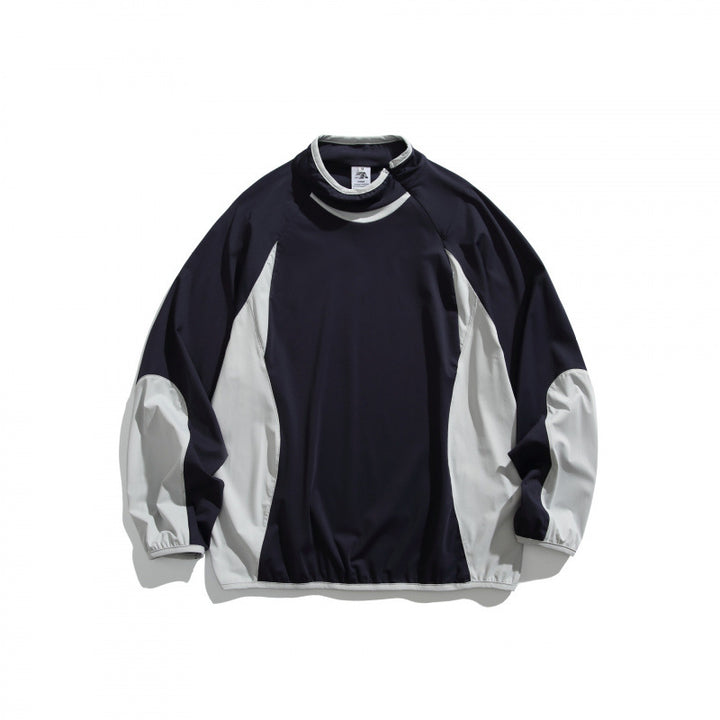 Unisex Wide cut windproof functional sweatshirt with contrast panels Mune Fashion