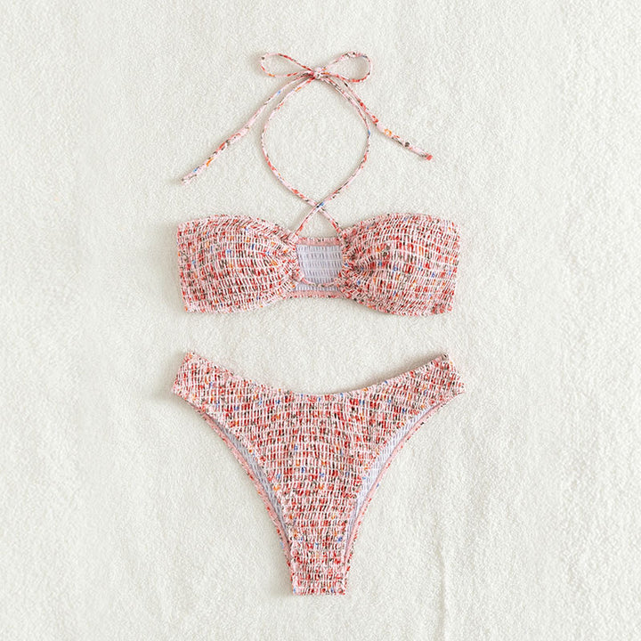 Women's bandeau bikini with playful wrap detail and ruffle design Mune Fashion