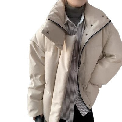 Women's Stylish Quilted Jacket with High Collar Mune Fashion 1789268422