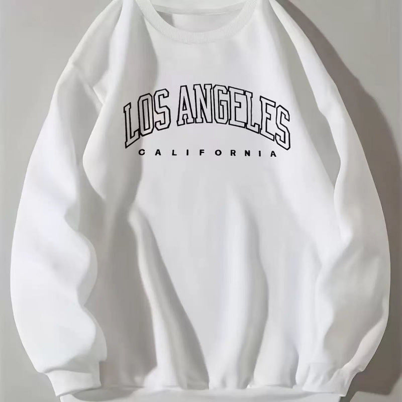Women Casual Sweatshirt with Vintage Los Angeles Print Mune Fashion