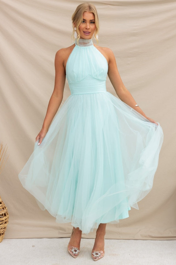 Sleeveless evening dress
