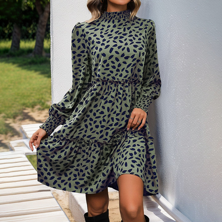 Women Flowing Dress with Ruffle Details Mune Fashion