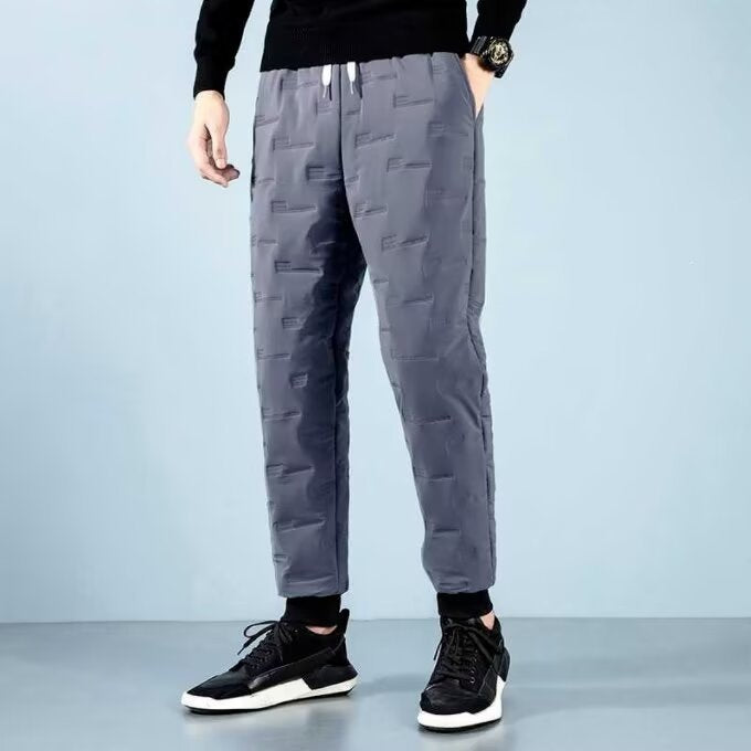 Men's sporty jogging pants with textured design Mune Fashion