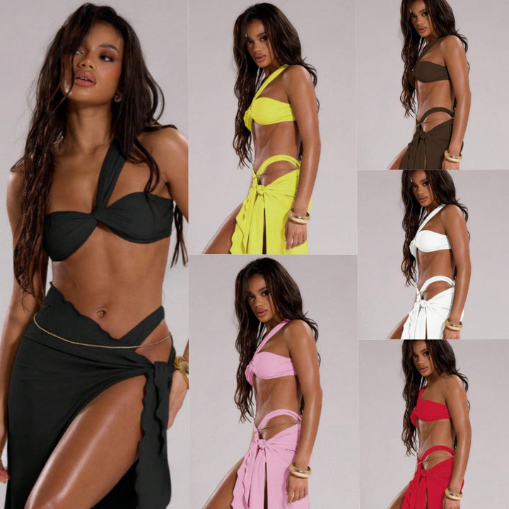 Women's Beach Bikini with Elegant Knot Design Mune Fashion