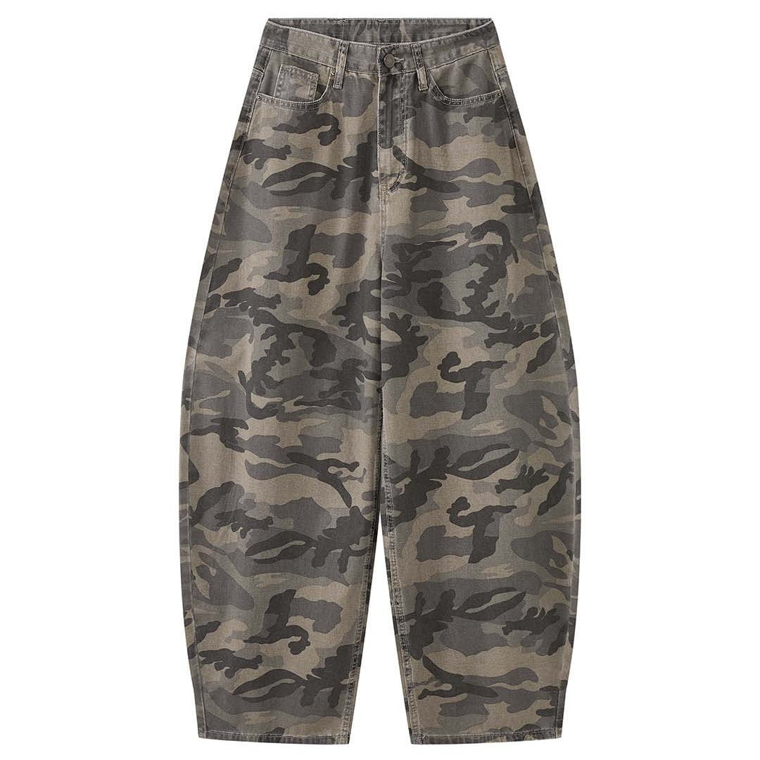 Women Wide Cargo Pants in Camouflage Baggy Style Mune Fashion
