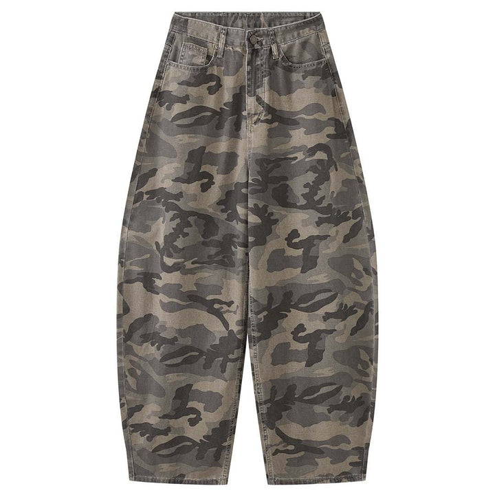 Women Wide Cargo Pants in Camouflage Baggy Style Mune Fashion