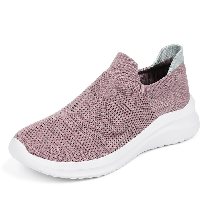 Unisex nan breathable knitted slip-on sneakers with ergonomic memory insole Mune Fashion