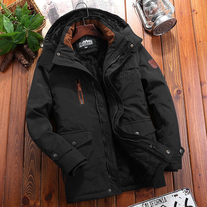 Men's urban thermal parka with teddy fleece lining, windproof front and multifunction pockets Mune Fashion