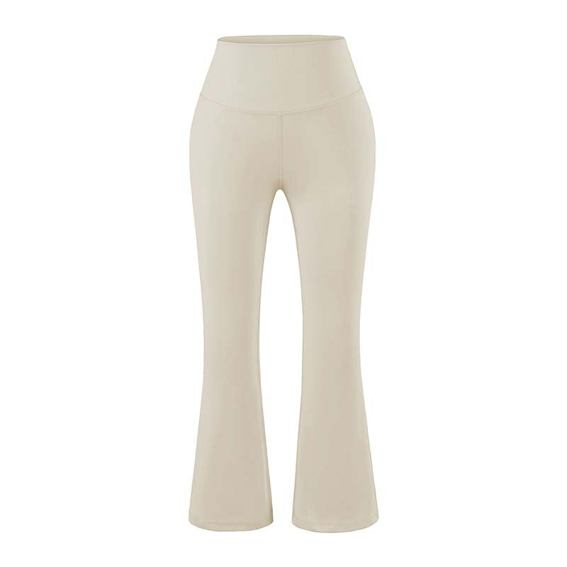 Women's High-Waist Yoga Flare Pants with Flared Hem and Comfort Waist Mune Fashion