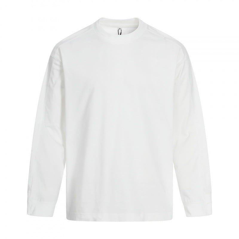 Unisex Long Sleeve Oversized Basic Shirt with Round Neck Mune Fashion