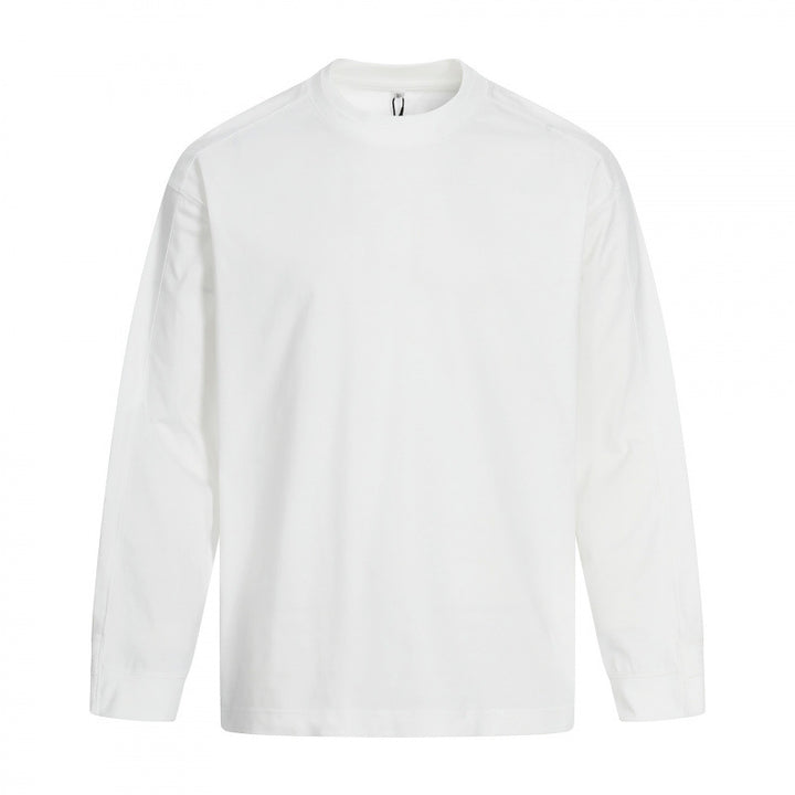 Unisex Long Sleeve Oversized Basic Shirt with Round Neck Mune Fashion