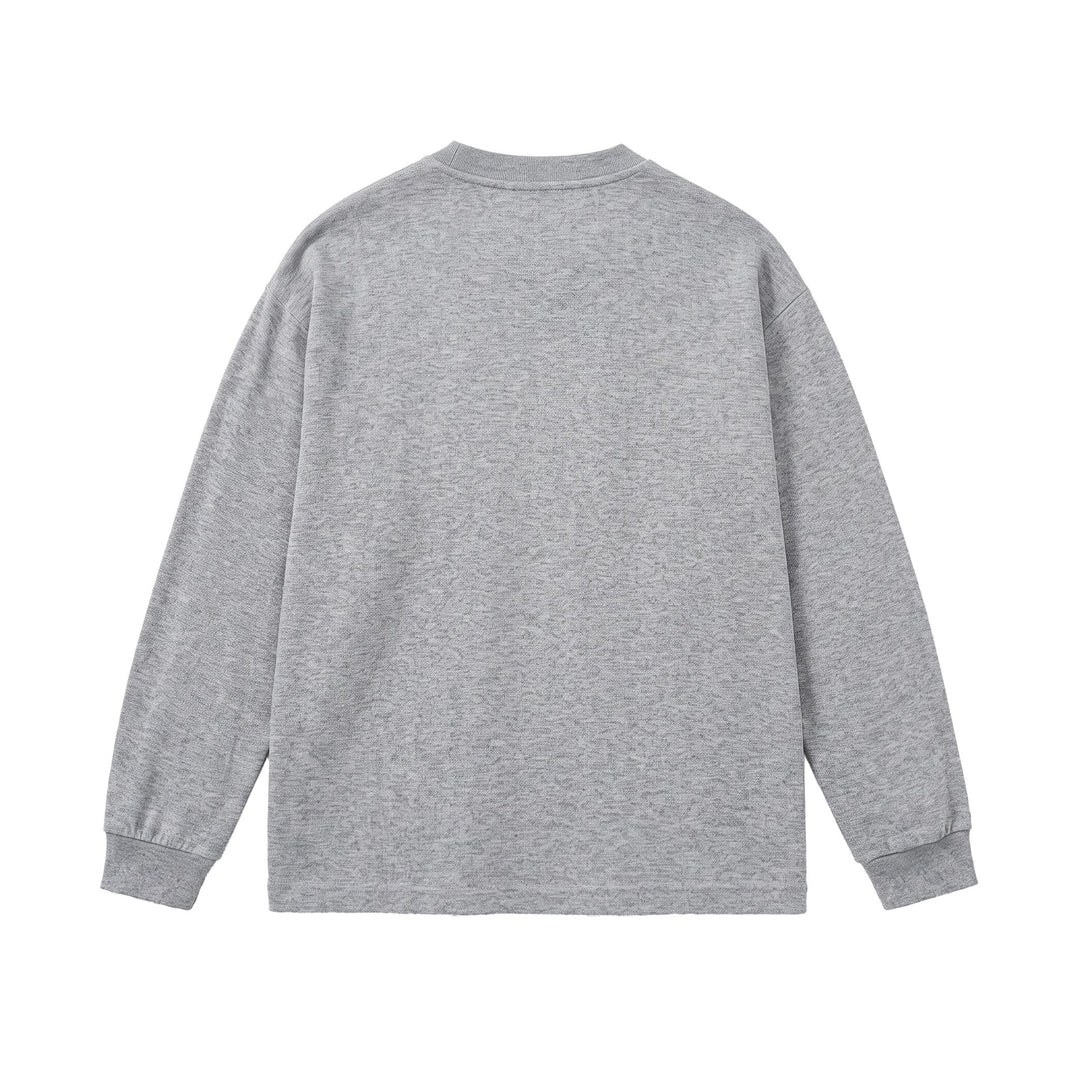 Unisex Ribbed Oversize Sweater with Raglan Sleeves and Metal Logo Mune Fashion