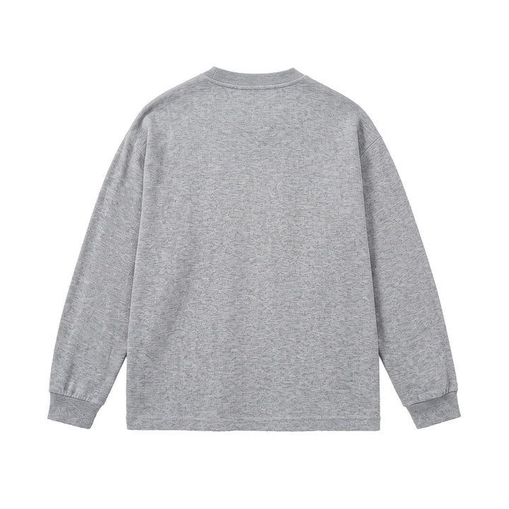 Unisex Ribbed Oversize Sweater with Raglan Sleeves and Metal Logo Mune Fashion
