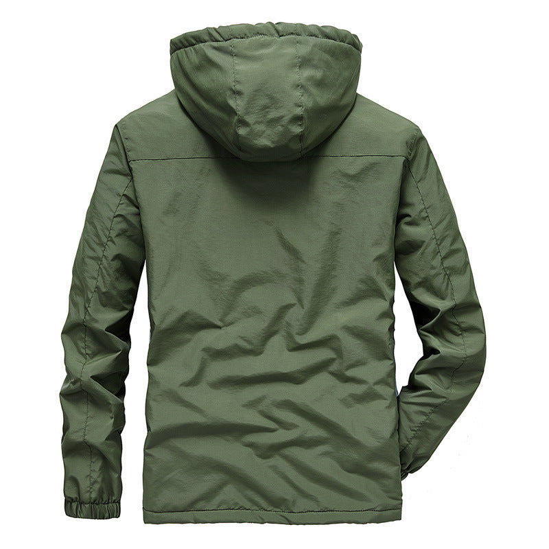 Men's insulated hooded jacket with teddy fleece lining and windproof shell Mune Fashion