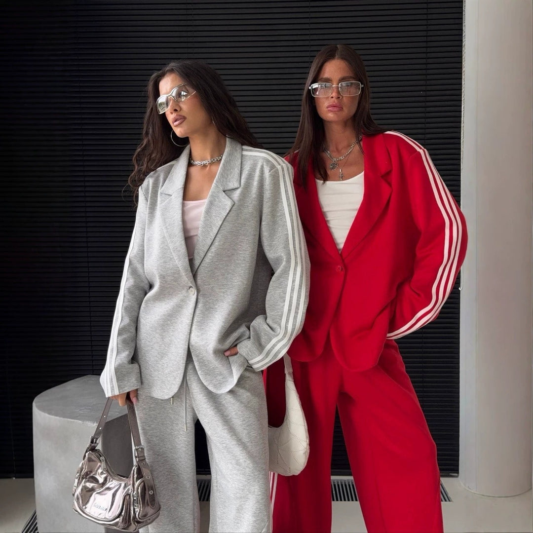 Women Sweat Blazer and Oversized Jogging Pants Mune Fashion