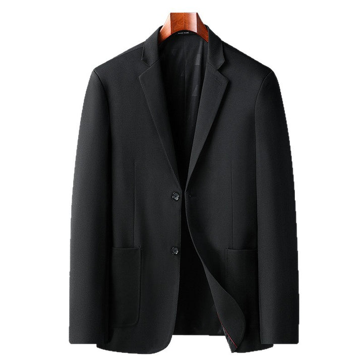 Men's Slim-Fit Blazer with Patch Pockets and Minimalist Lapel Mune Fashion
