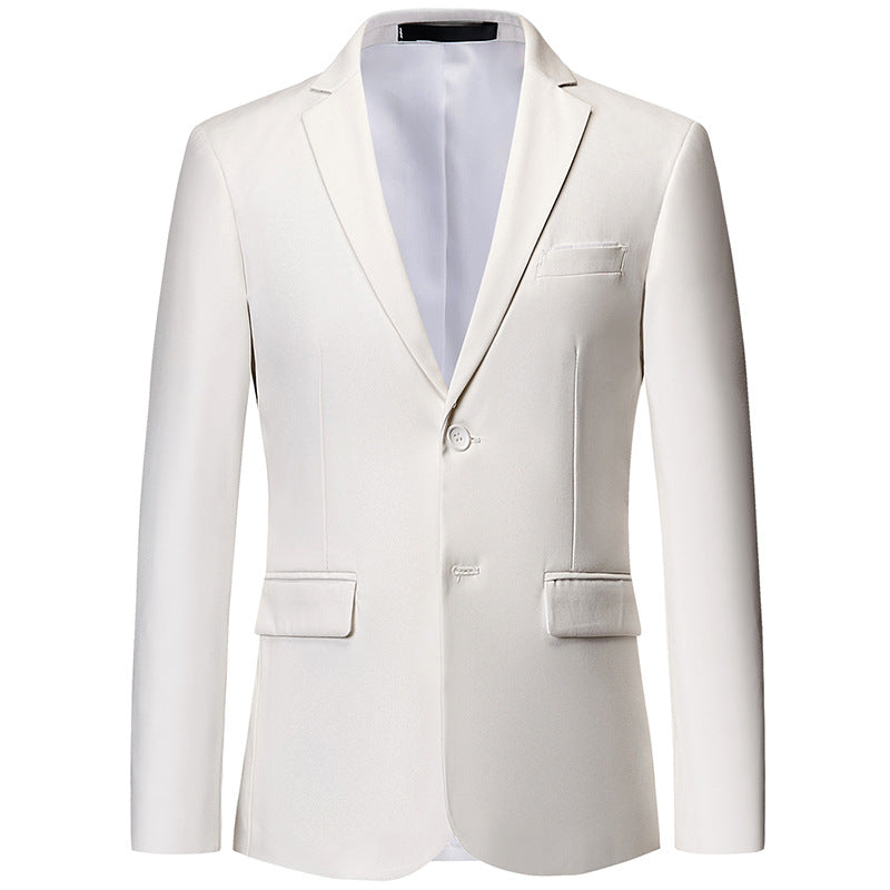 Men's slim-fit blazer with narrow silhouette, stretch content, and flap pockets Mune Fashion