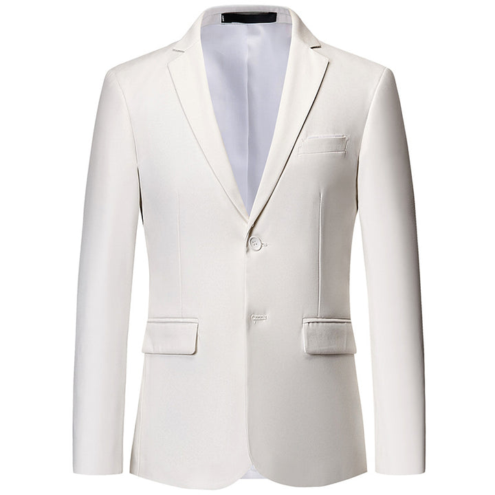 Men's slim-fit blazer with narrow silhouette, stretch content, and flap pockets Mune Fashion