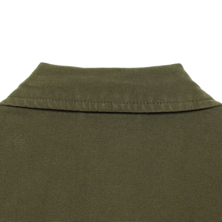 Women's Cropped Field Jacket with full-length zipper, flap pockets, and drawstring waist Mune Fashion