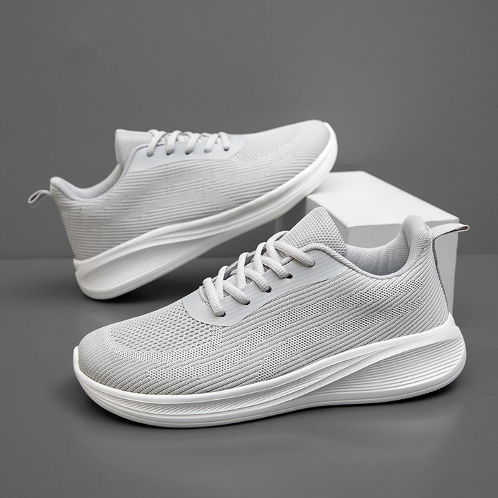 Unisex nan lightweight knitted running shoe with breathable upper material and shock-absorbing foam sole Mune Fashion