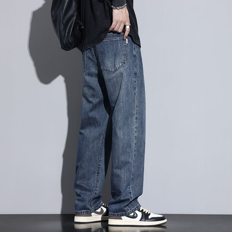 Men's Comfortable Wide-leg Jeans Mune Fashion