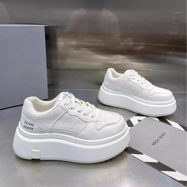 Women Chunky Sneaker with High Platform and Breathable Upper Material Structure Mune Fashion