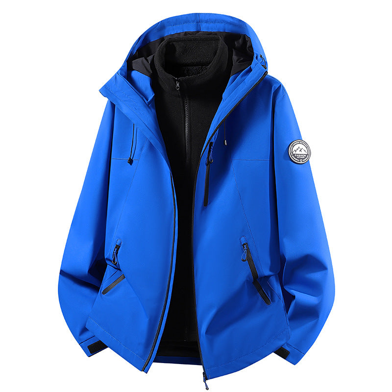 Women's Nano Sporty Rain Jacket with removable fleece inner layer and adjustable hood Mune Fashion