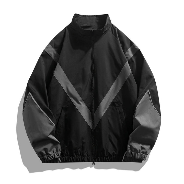 Men's sporty transitional jacket with high collar Mune Fashion 1788241614