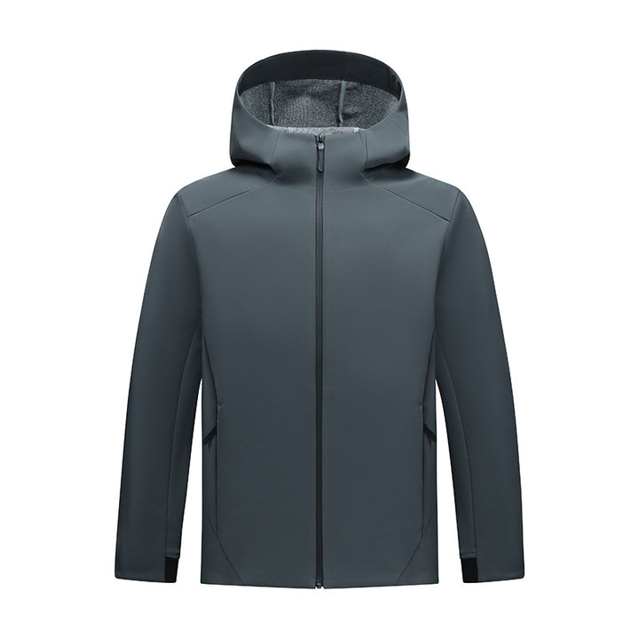 Women's Tailored Softshell Jacket with Hood and Fleece Lining Mune Fashion