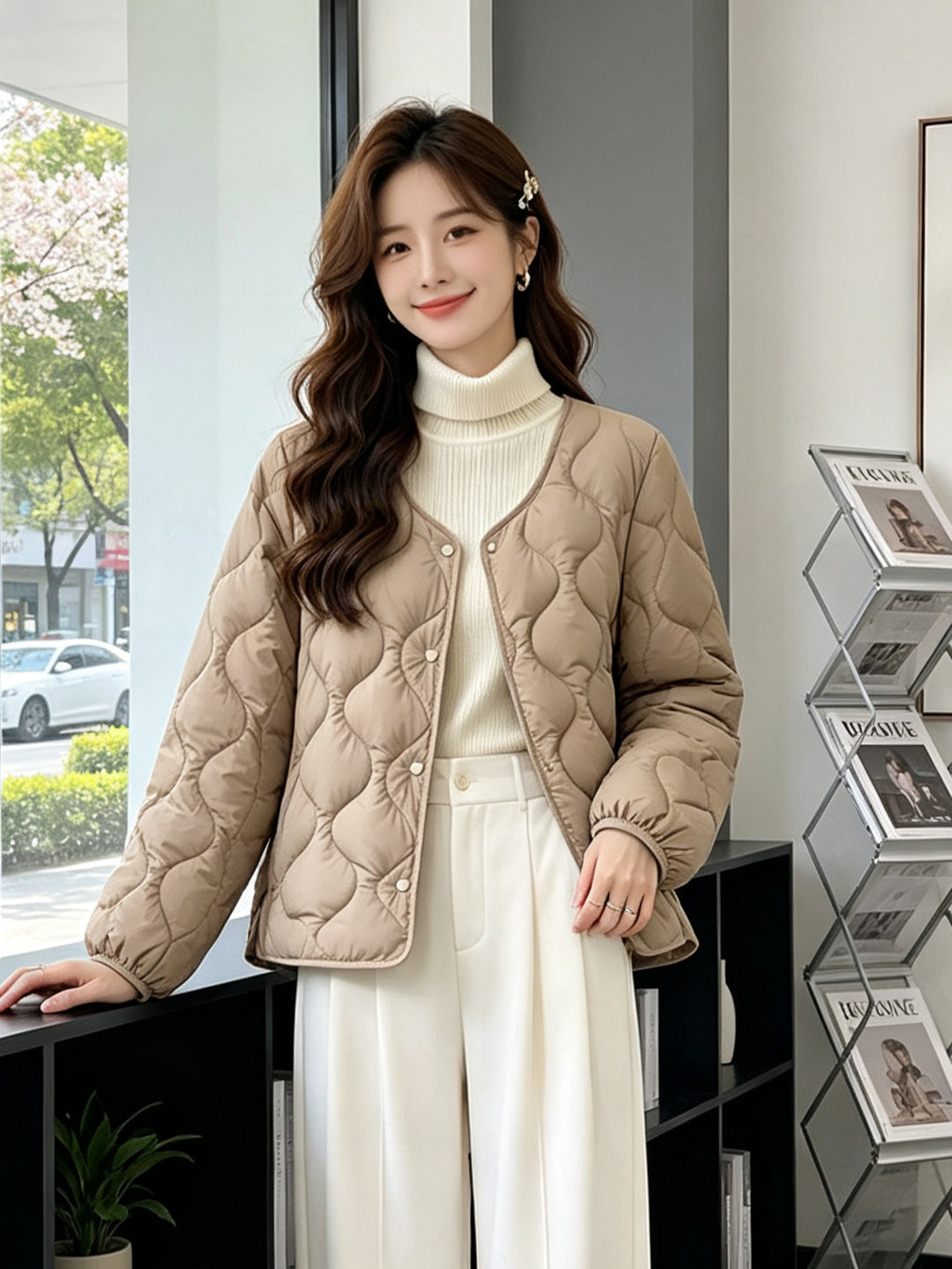 Ladies fashionable and cozy padded jacket Mune Fashion