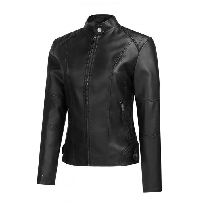 Women's Elegant and Modern Faux Leather Jacket