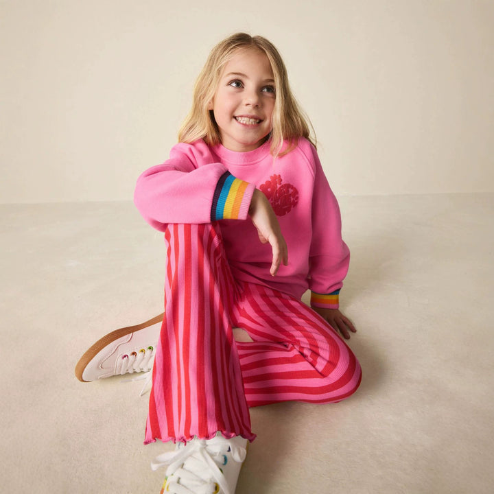 Girls leggings with cheerful stripe pattern Mune Fashion