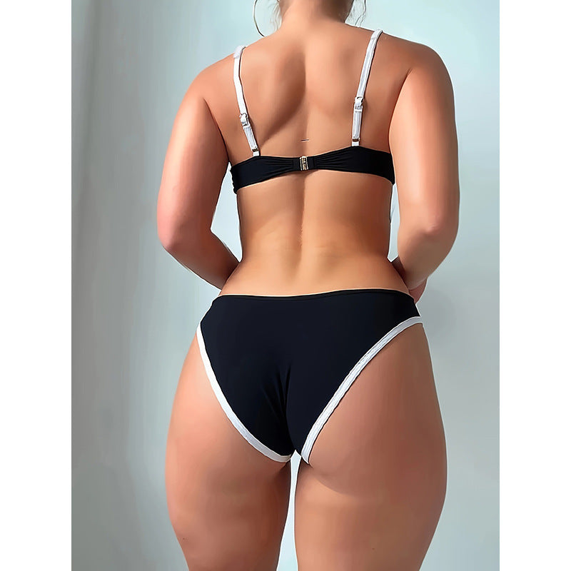 Women's High-Cut Bikini Set with Elegant Push-Up Top Mune Fashion